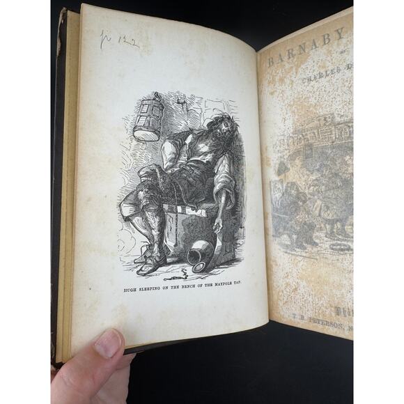 Charles Dickens "Barnaby Ridge - Volume I" - The Peterson's Duodecimo Edition - Picture 6 of 10